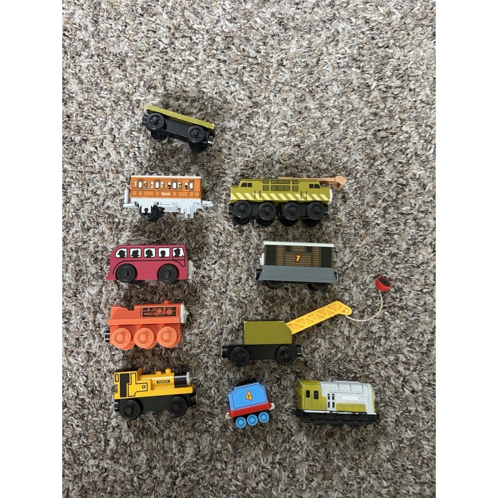 Thomas The Train Lot 10pcs Train Cars Duncan Terence Dodge Etc